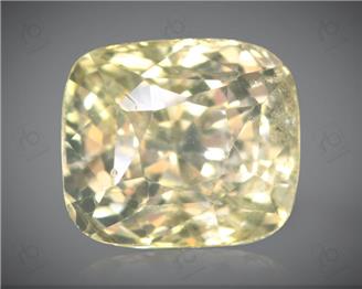 Natural Unheated & Untreated Certified Yellow Sapphire (Pokhraj)5.1 carats -98055